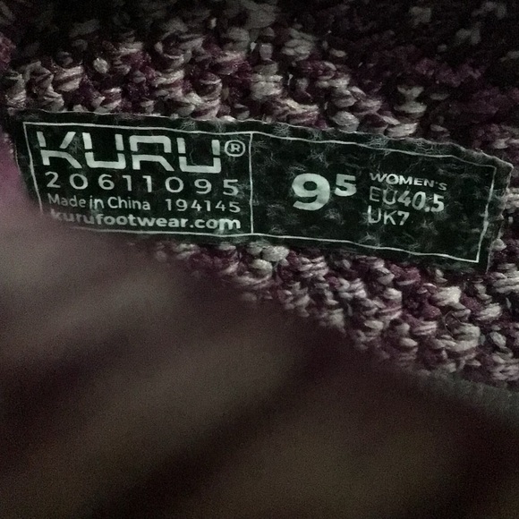 Kuru Stride womens shoes slip on knit sneakers purple size 9.5 - Picture 6 of 7